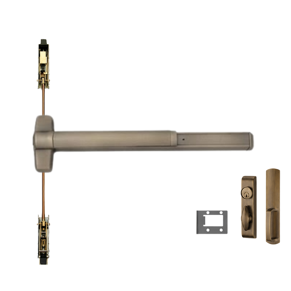 Von Duprin 9847WDC-TL/9947WDC-TL - Turn Lever, Wood Door Concealed Vertical Rod Device