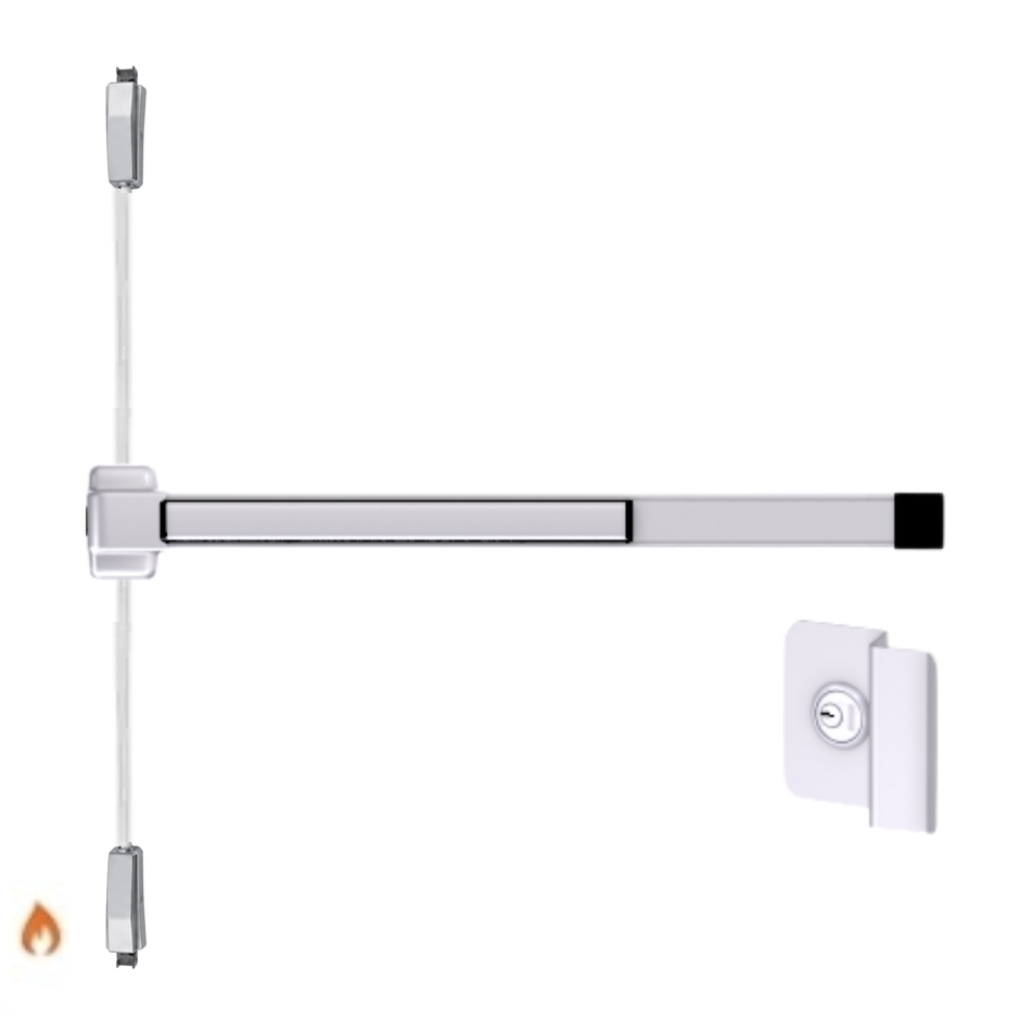 Von Duprin 2227NL-F - Night Latch Surface Mounted Vertical Rod Device Von Duprin 22 Series - Fire Rated