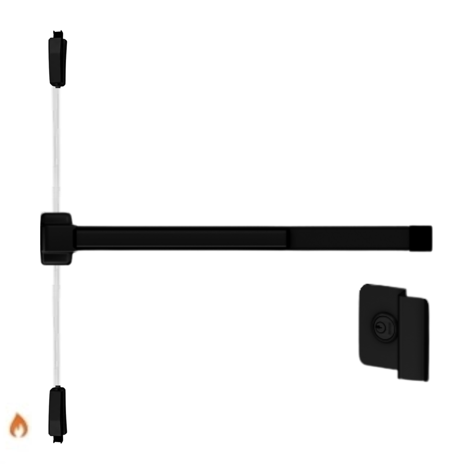 Von Duprin 2227NL-F - Night Latch Surface Mounted Vertical Rod Device Von Duprin 22 Series - Fire Rated