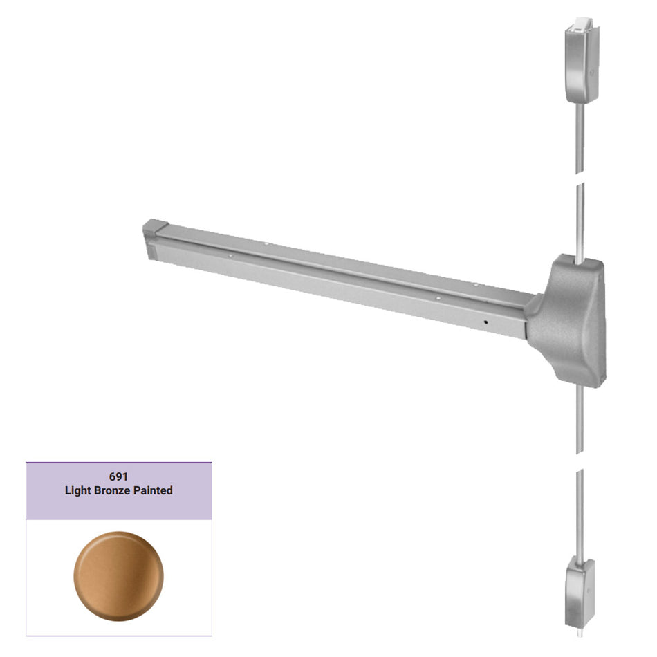 Accentra 1810 Series Surface Vertical Rod Exit Device - Panic Rated / Fire Rated