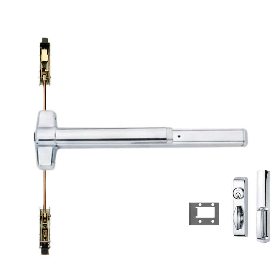 Von Duprin 9847WDC-TL/9947WDC-TL - Turn Lever, Wood Door Concealed Vertical Rod Device