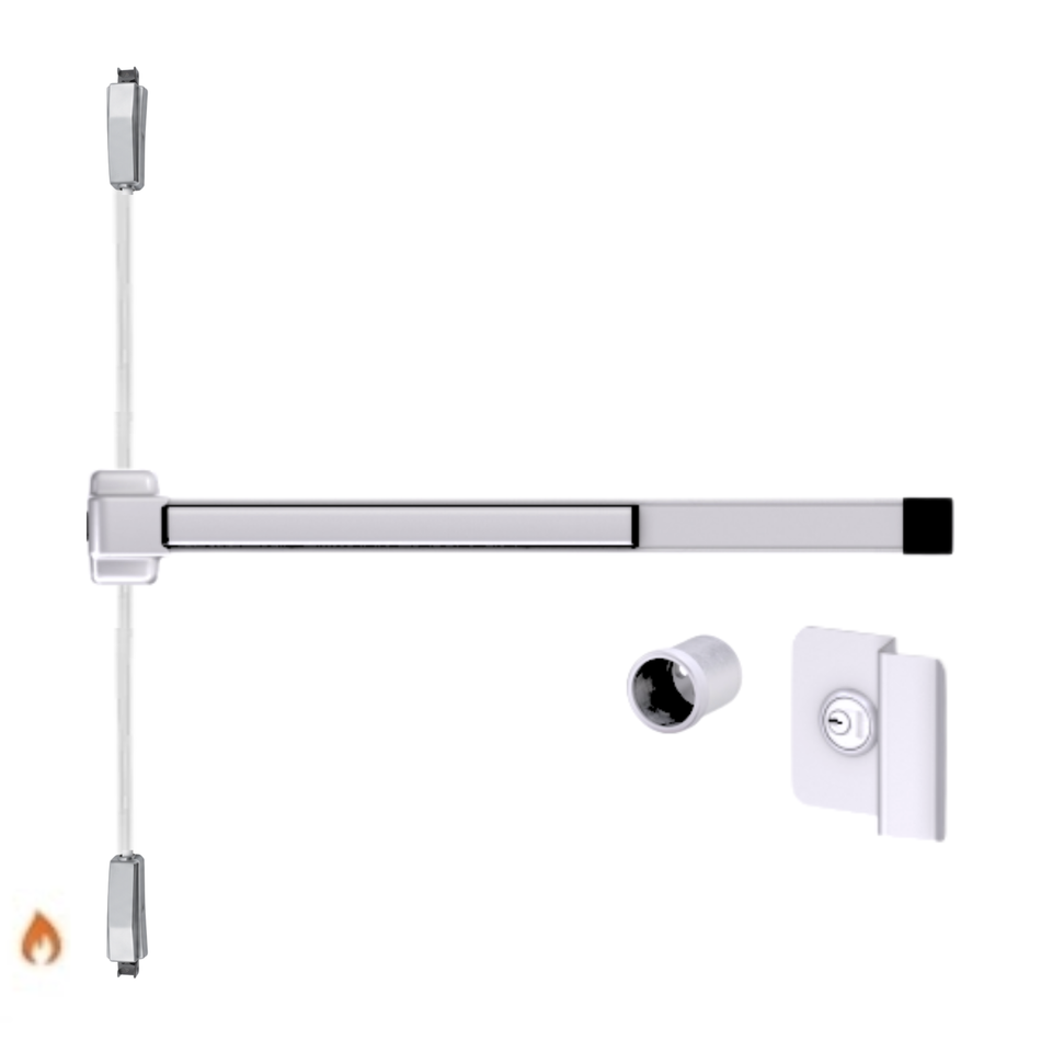 Von Duprin 2227NL-OP-F - Night Latch, Optional Pull Surface Mounted Vertical Rod Device Von Duprin 22 Series - Fire Rated