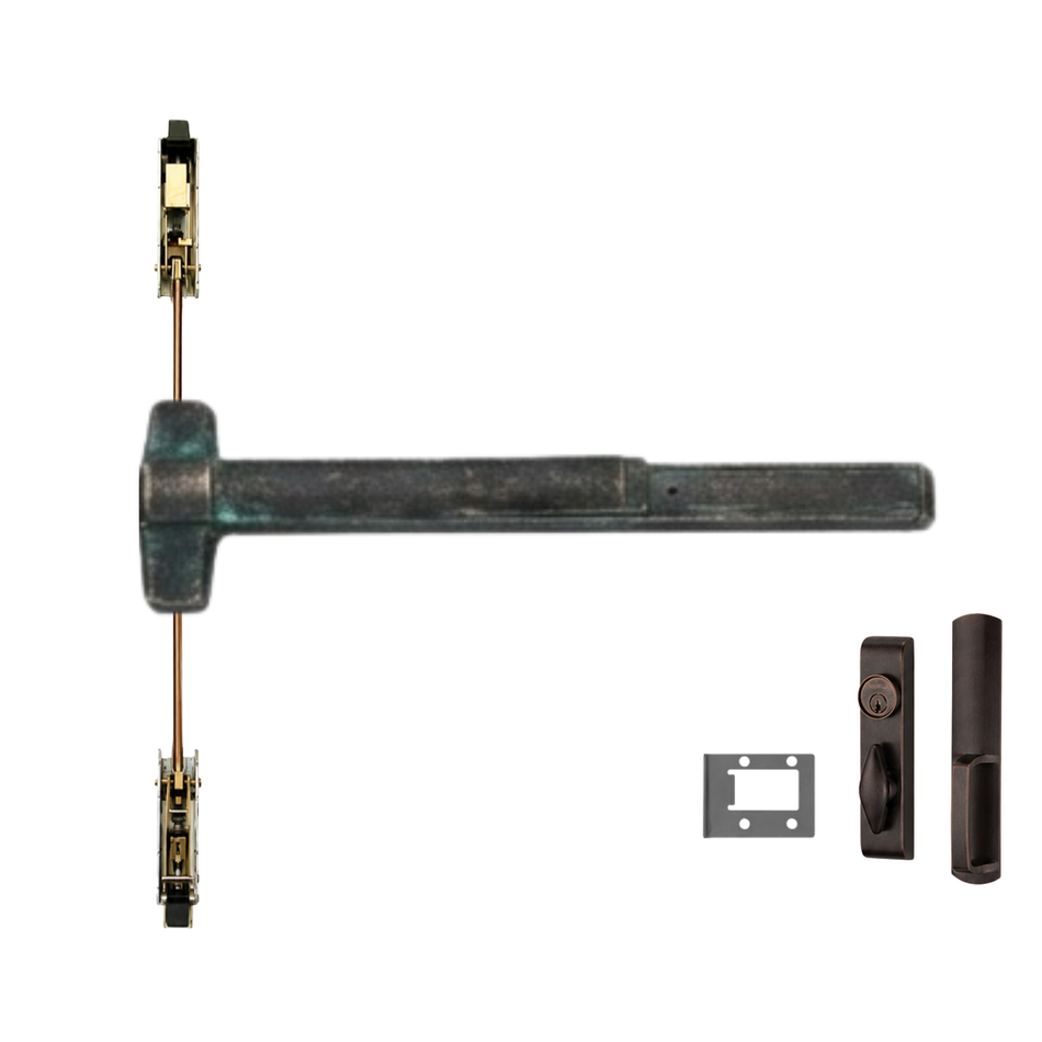Von Duprin 9847WDC-TL/9947WDC-TL - Turn Lever, Wood Door Concealed Vertical Rod Device