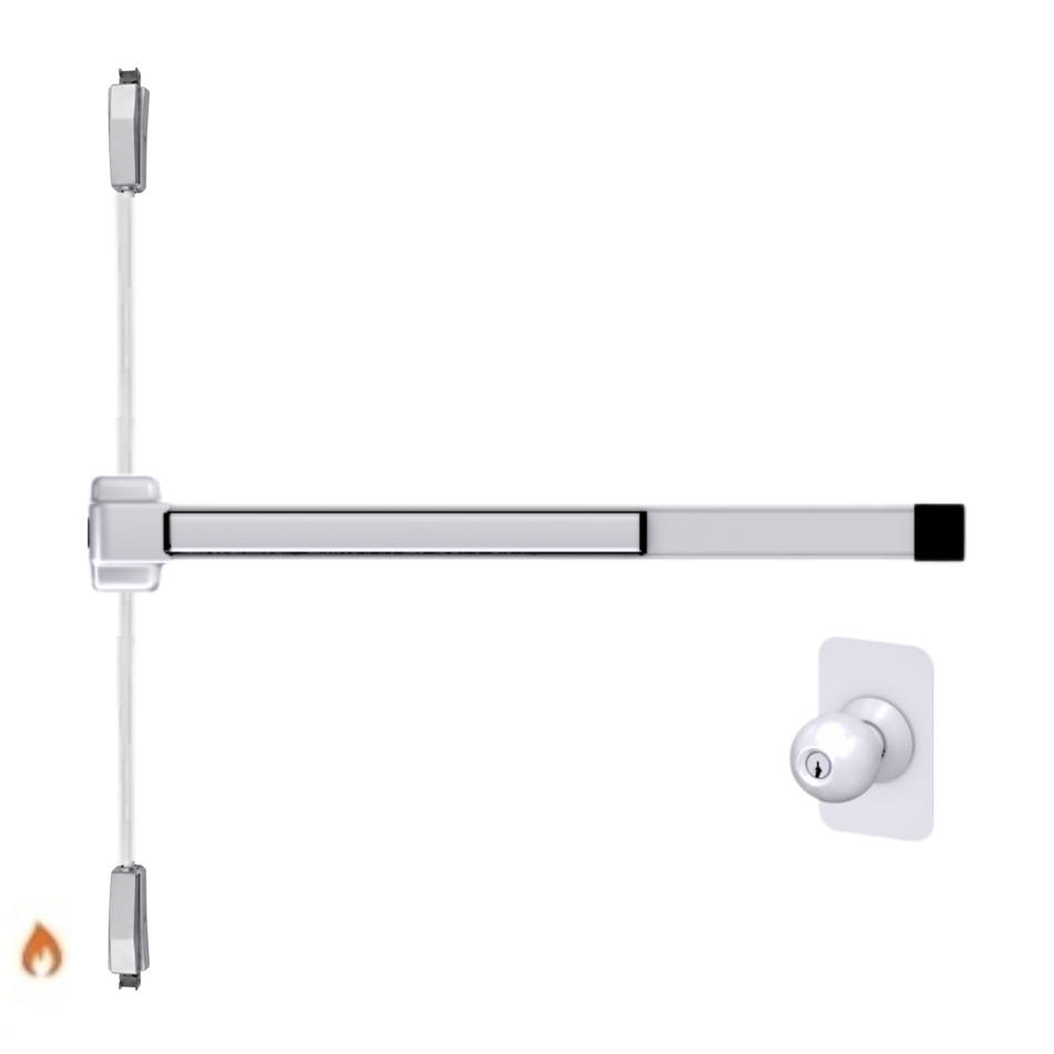 Von Duprin 2227K-F - Knob Surface Mounted Vertical Rod Device Von Duprin 22 Series - Fire Rated