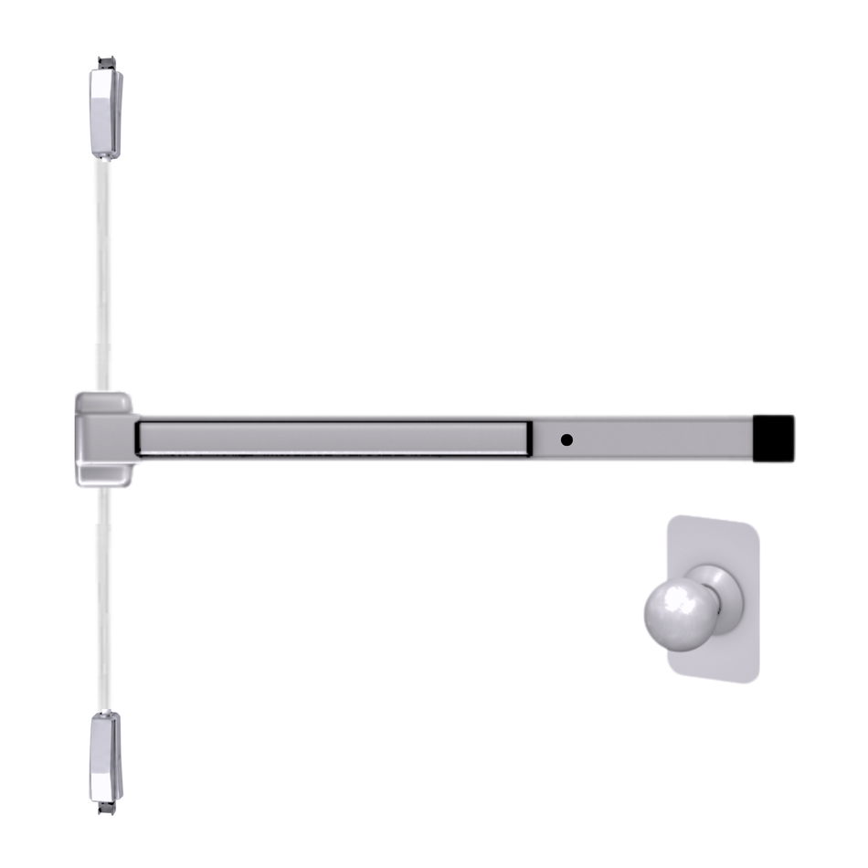 Von Duprin 2227K-BE - Knob, Blank Escutcheon Surface Mounted Vertical Rod Device Von Duprin 22 Series