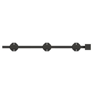 Deltana 18SBM 18" Modern Surface Bolt, Heavy-Duty, Solid Brass