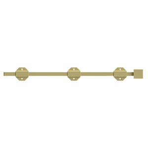 Deltana 18SBM 18" Modern Surface Bolt, Heavy-Duty, Solid Brass