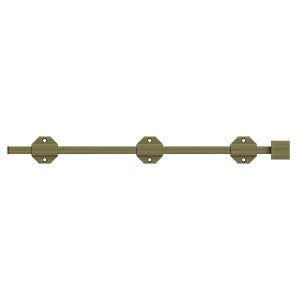 Deltana 18SBM 18" Modern Surface Bolt, Heavy-Duty, Solid Brass