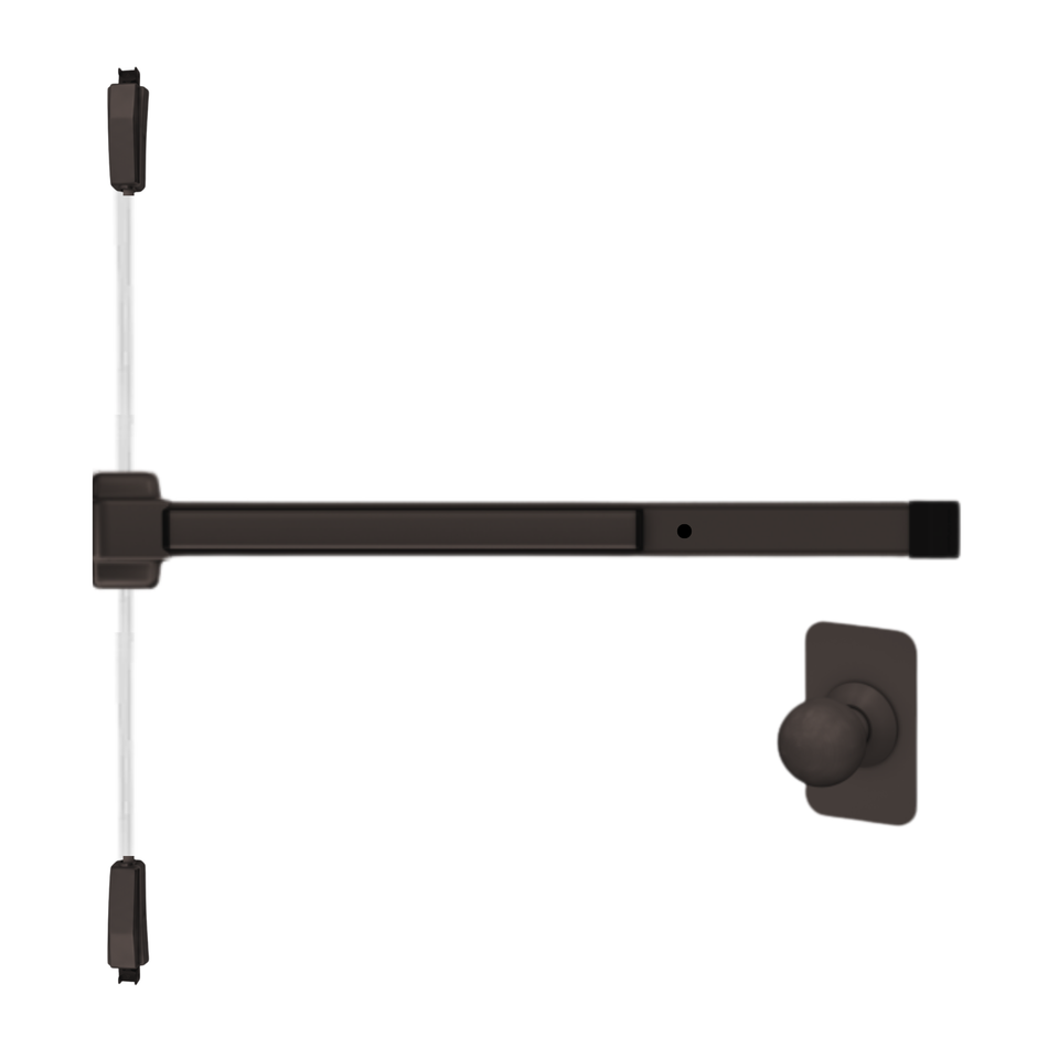Von Duprin 2227K-BE - Knob, Blank Escutcheon Surface Mounted Vertical Rod Device Von Duprin 22 Series