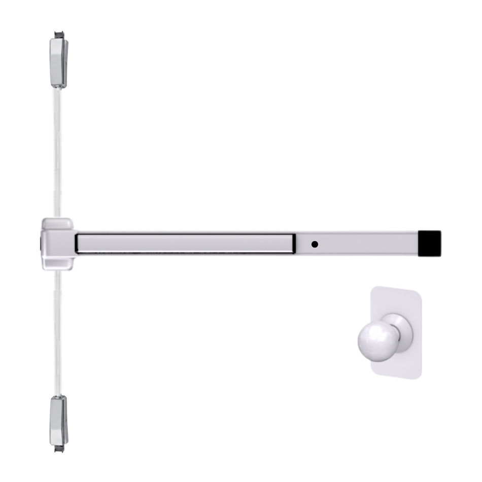 Von Duprin 2227K-BE - Knob, Blank Escutcheon Surface Mounted Vertical Rod Device Von Duprin 22 Series