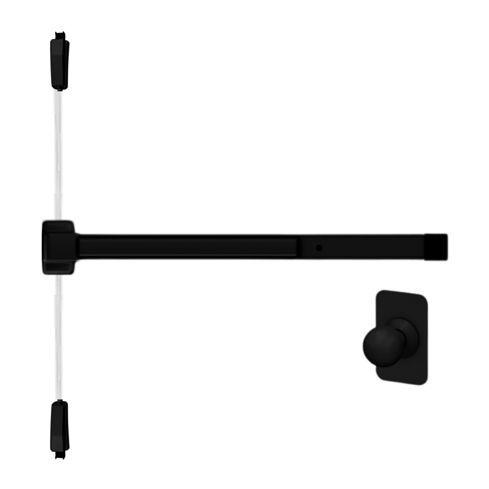 Von Duprin 2227K-BE - Knob, Blank Escutcheon Surface Mounted Vertical Rod Device Von Duprin 22 Series
