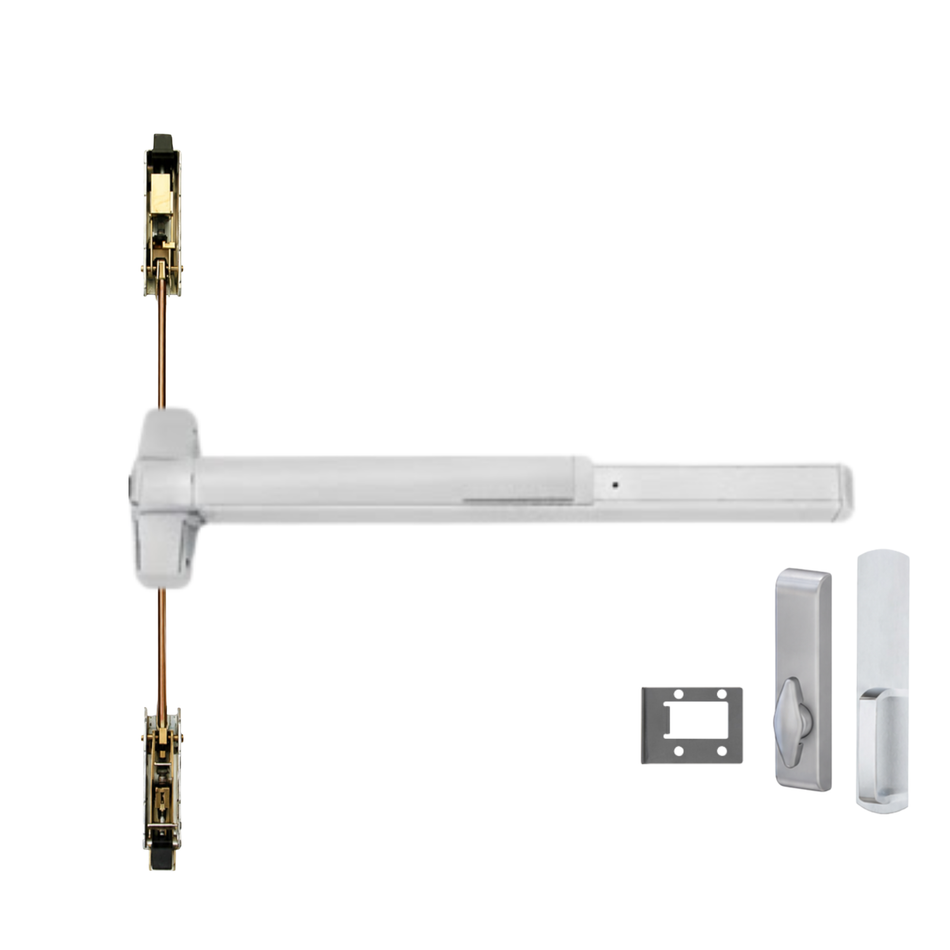 Von Duprin 9847WDC-TL-BE/9947WDC-TL-BE - Turn Lever, Blank Escutcheon Wood Door Concealed Vertical Rod Device
