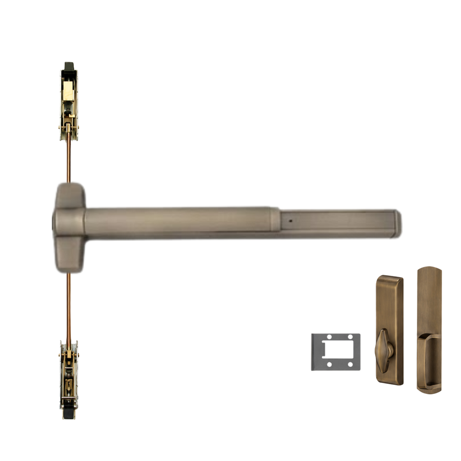 Von Duprin 9847WDC-TL-BE/9947WDC-TL-BE - Turn Lever, Blank Escutcheon Wood Door Concealed Vertical Rod Device