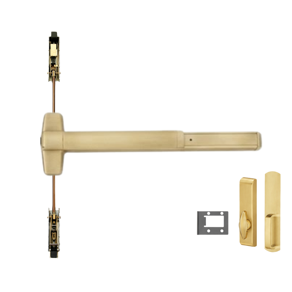 Von Duprin 9847WDC-TL-BE/9947WDC-TL-BE - Turn Lever, Blank Escutcheon Wood Door Concealed Vertical Rod Device