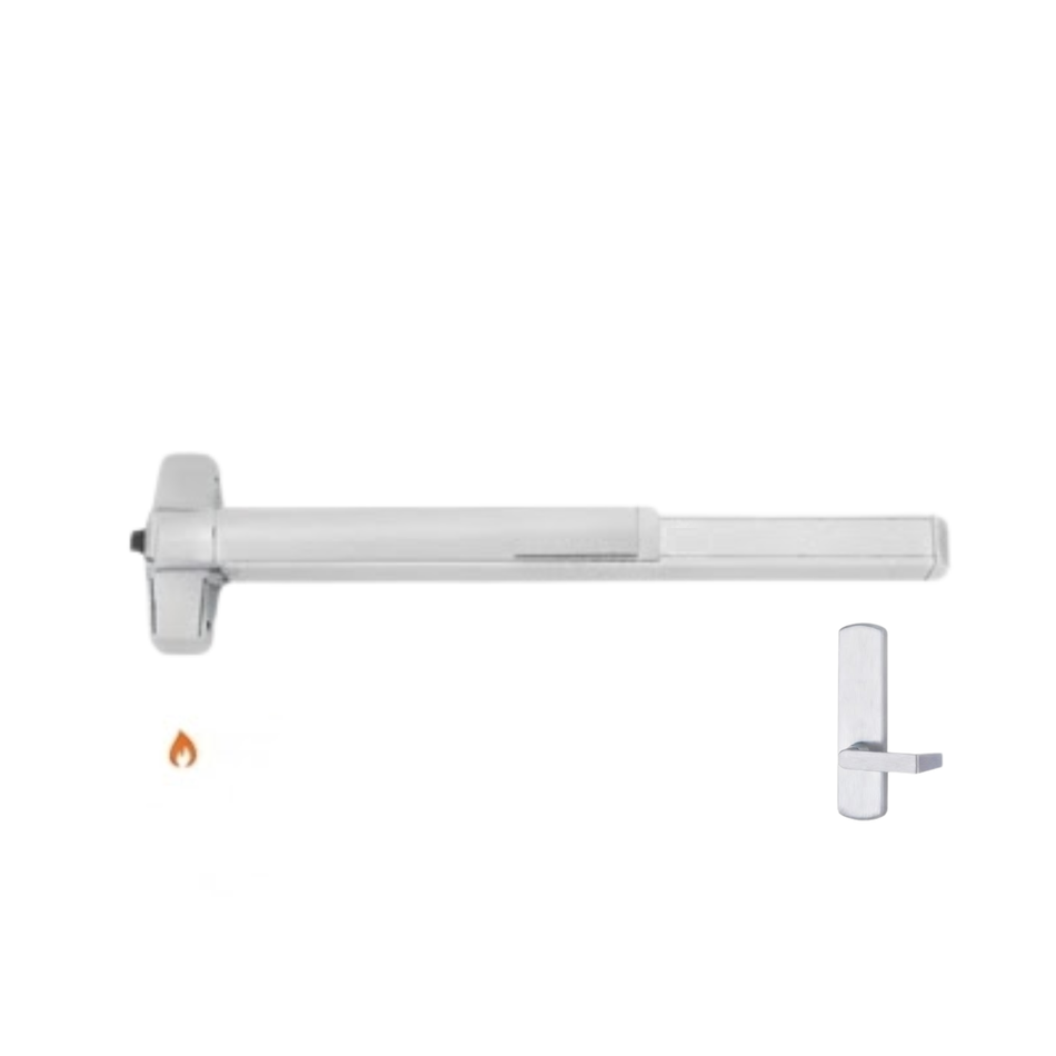 Von Duprin 98L-BE-F/99L-BE-F - Lever, Blank Escutcheon Rim Exit Device - Fire Rated