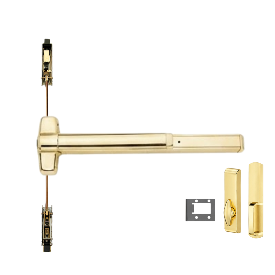 Von Duprin 9847WDC-TL-BE/9947WDC-TL-BE - Turn Lever, Blank Escutcheon Wood Door Concealed Vertical Rod Device