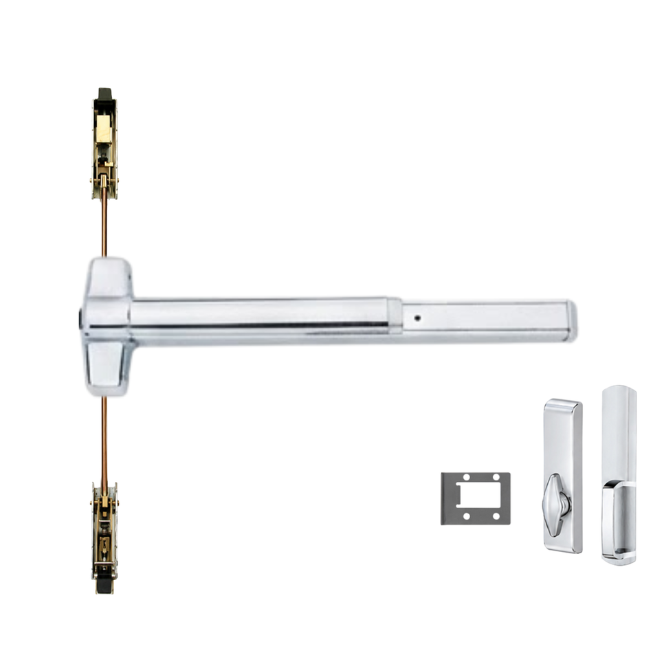 Von Duprin 9847WDC-TL-BE/9947WDC-TL-BE - Turn Lever, Blank Escutcheon Wood Door Concealed Vertical Rod Device