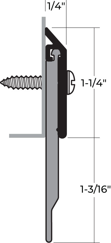 NGP 199N Neoprene Door Sweep