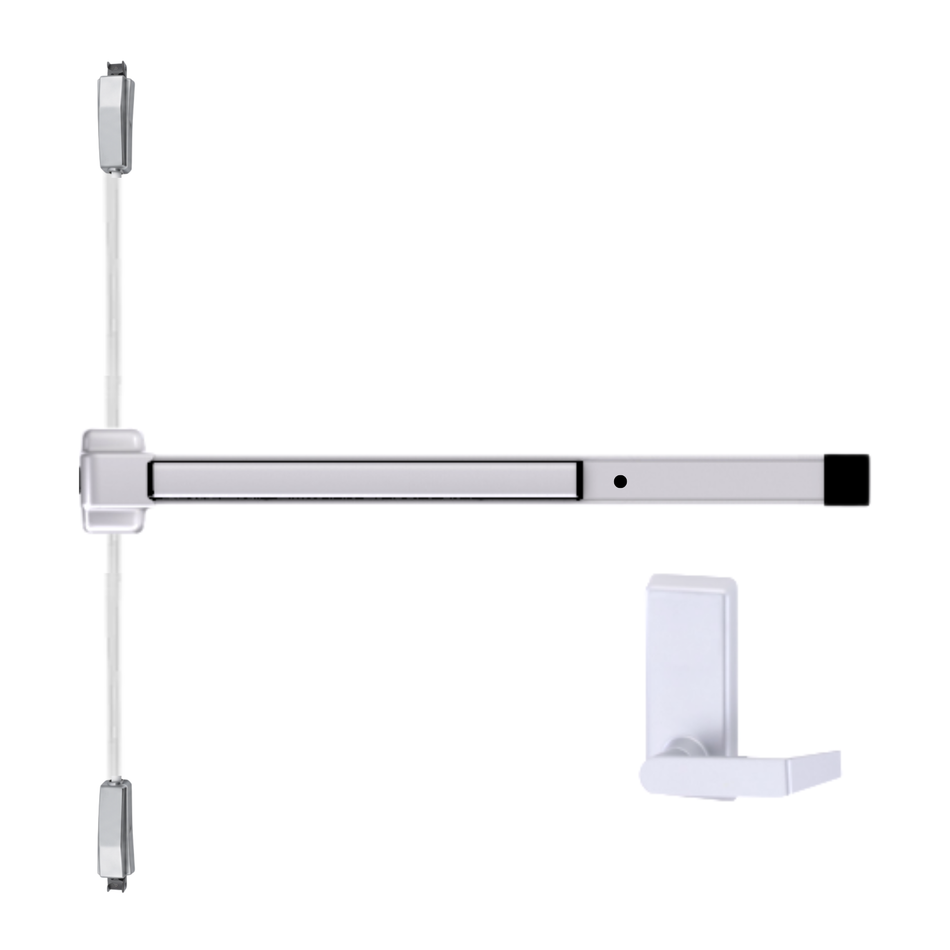 Von Duprin 2227LBE - Lever, Blank Escutcheon Surface Mounted Vertical Rod Device Von Duprin 22 Series