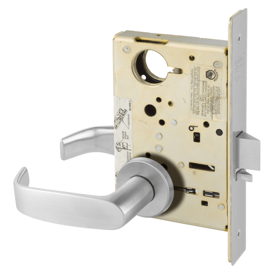 Sargent 8212 Passage with Indicator Function, Non-Keyed Heavy Duty Mortise Lock, Grade 1