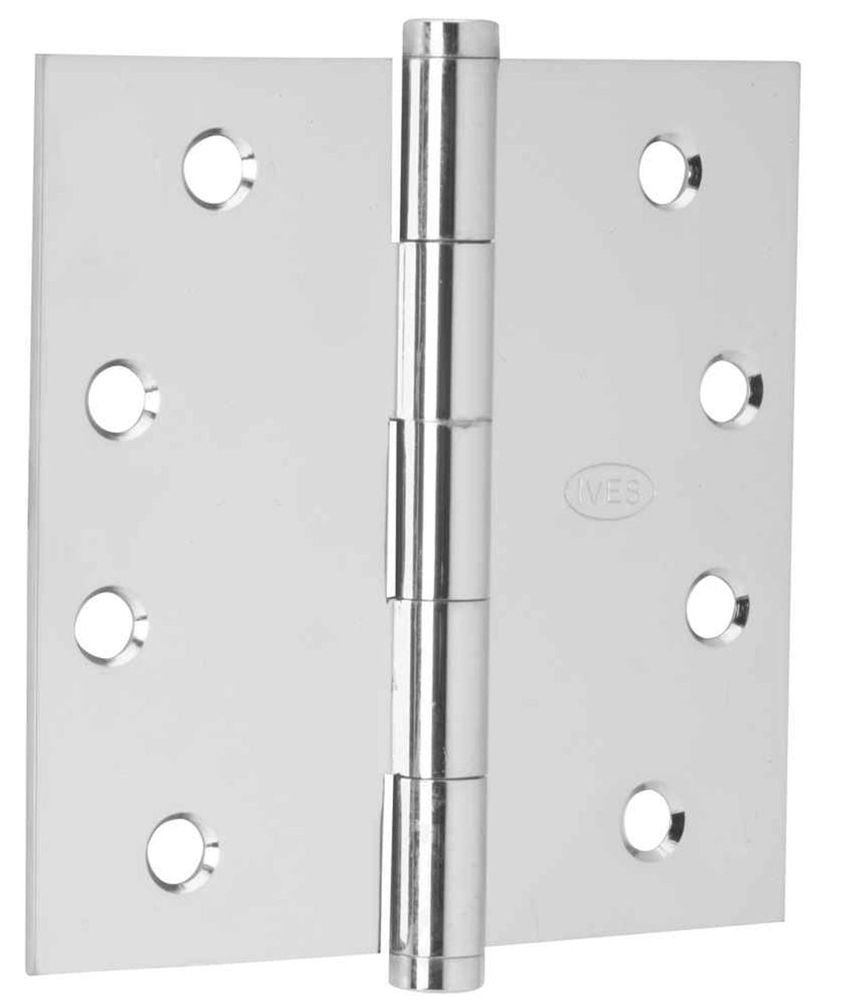 Ives - 1020RP Steel Square Corner Removable Pin 4 x 4 Plain Bearing Hinges (Quantity 3)