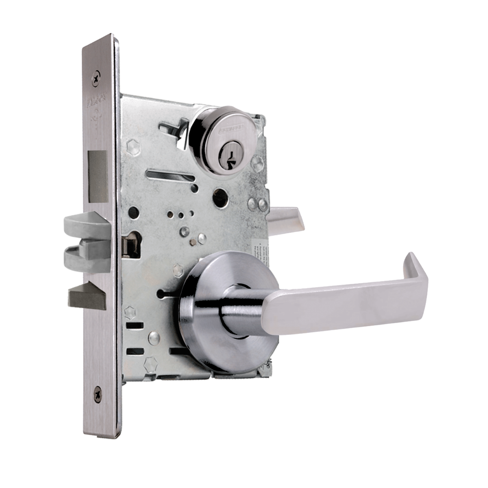 Falcon MA641 Dormitory Lock - Grade 1 Keyed Mortise Lock with Deadbolt