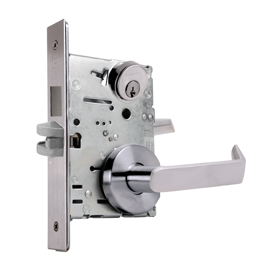 Falcon MA571 Dormitory/Exit Lock - Grade 1 Keyed Mortise Lock with Deadbolt