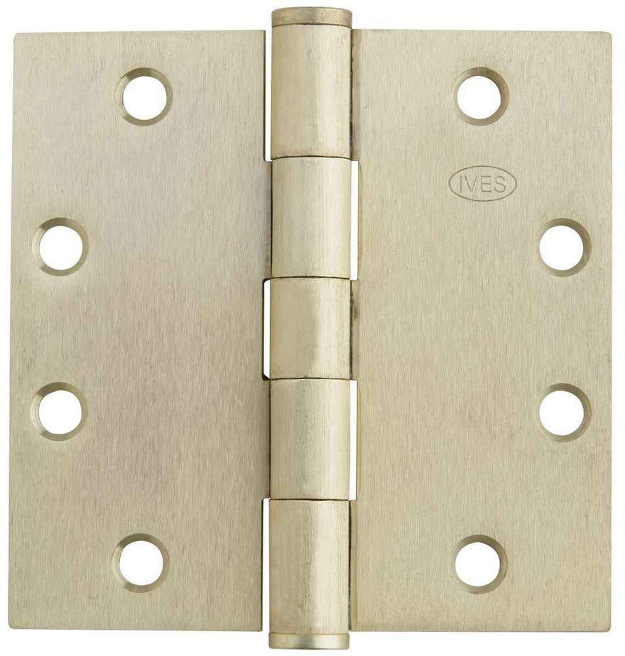 Ives - 5PB1 Brass/Stainless Steel 5 Knuckle, Plain Bearing Full Mortise Hinge