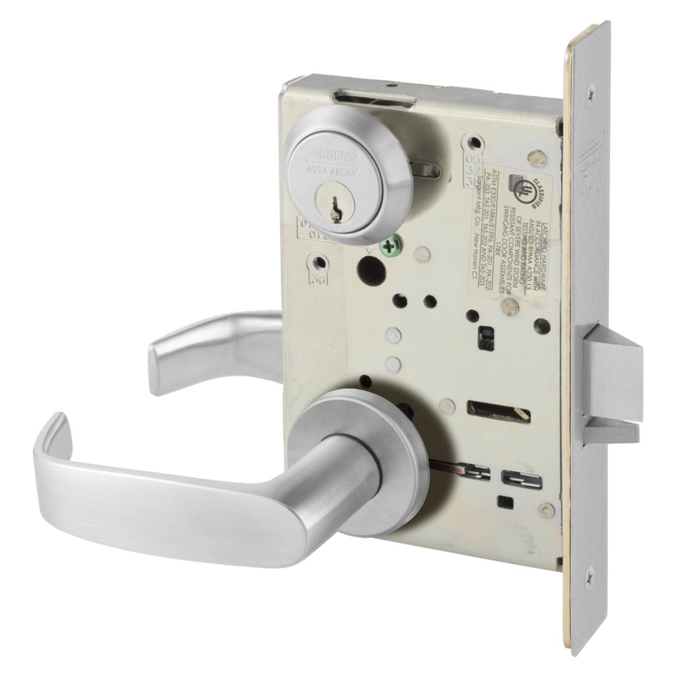 Sargent 8216 Apartment/Exit /Toilet Function, Heavy Duty Double Cylinder Mortise Lock, Grade 1