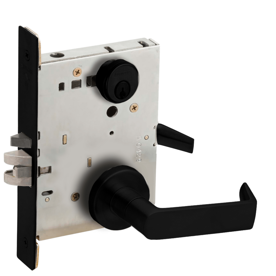 Schlage L9082 - Institution Mortise Lock - Grade 1 Non-Deadbolt Function Double Cylinder Keyed Lever Lock