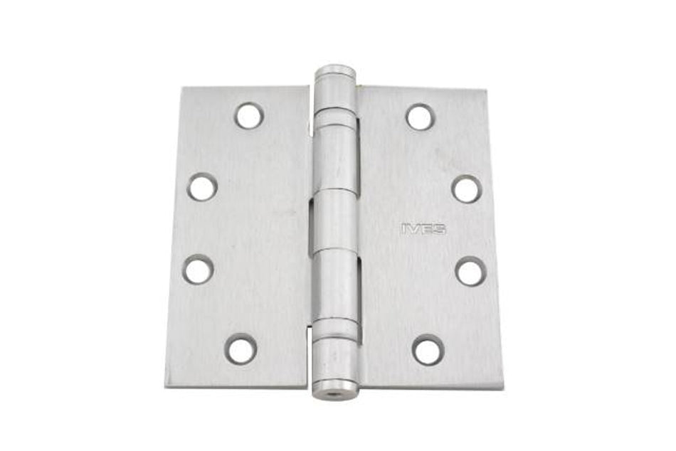 Ives - 5BB1 Brass/Stainless Steel, Square Corner, 5 Knuckle, Ball Bearing Mortise Hinge
