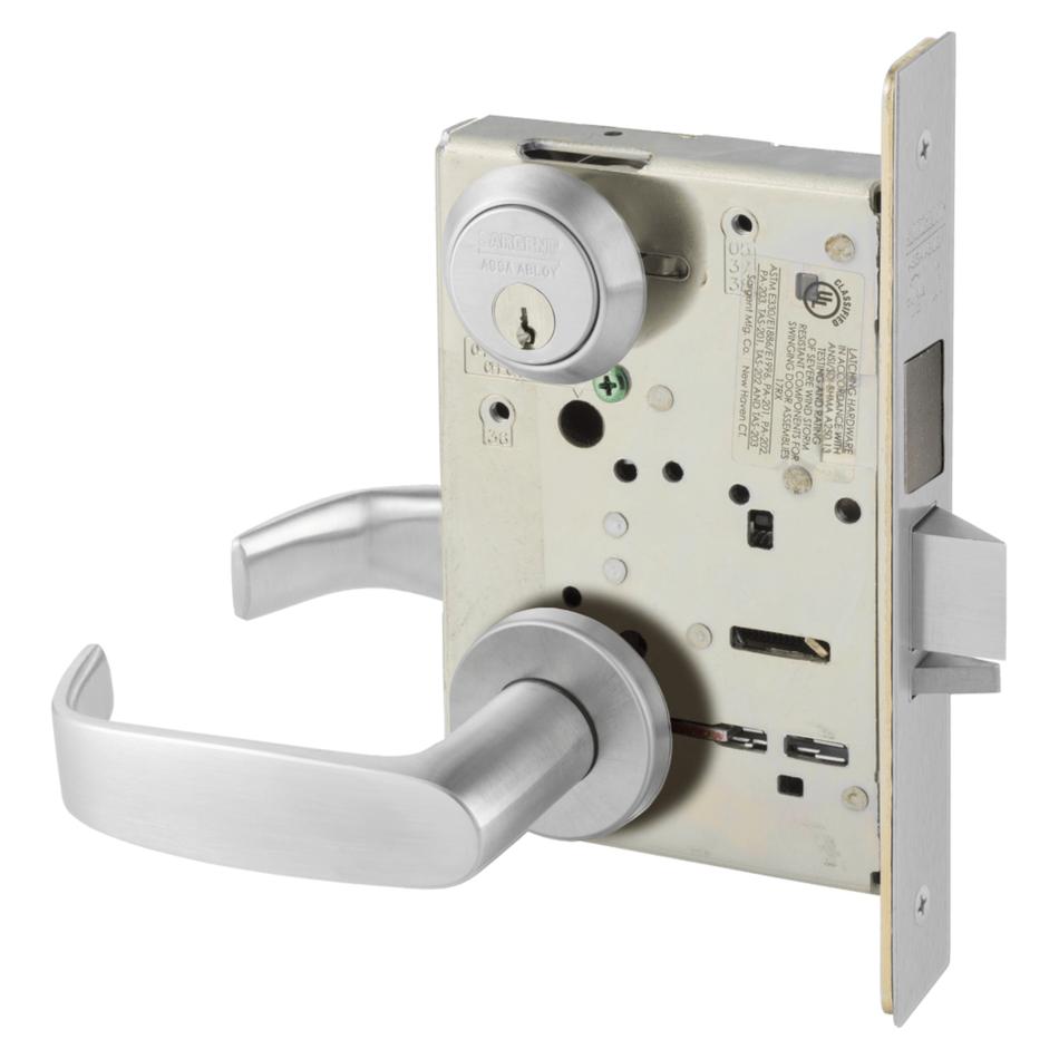 Sargent 8229 Dummy Trim Deadlock Function, Heavy Duty Double Cylinder with Deadbolt Mortise Lock, Grade 1