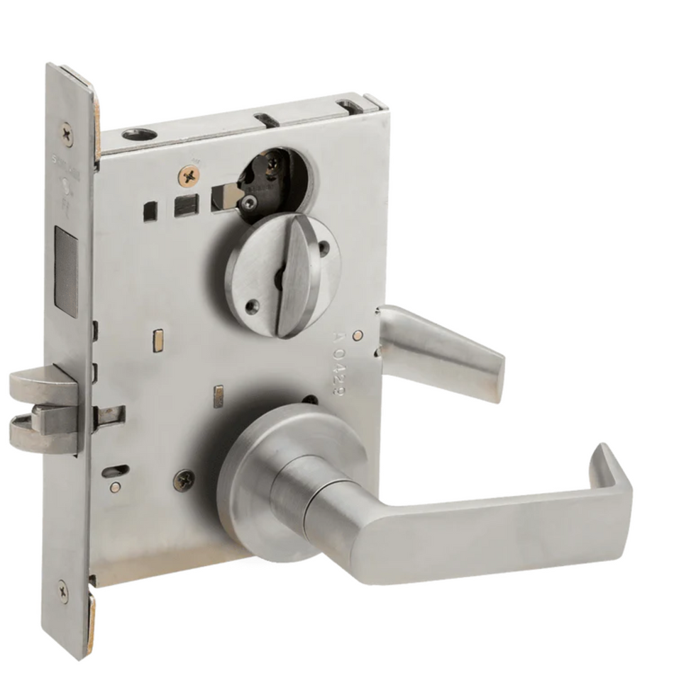 Schlage L9044 - Privacy With Coin Turn Outside - Grade 1 Mortise Non-Keyed Lever Lock