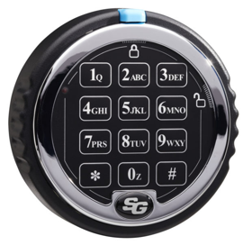S & G 2007-102 Titan Lock Kit, Direct Drive, Rotating Keypad, Non-Lighted Keypad, Bright Chrome