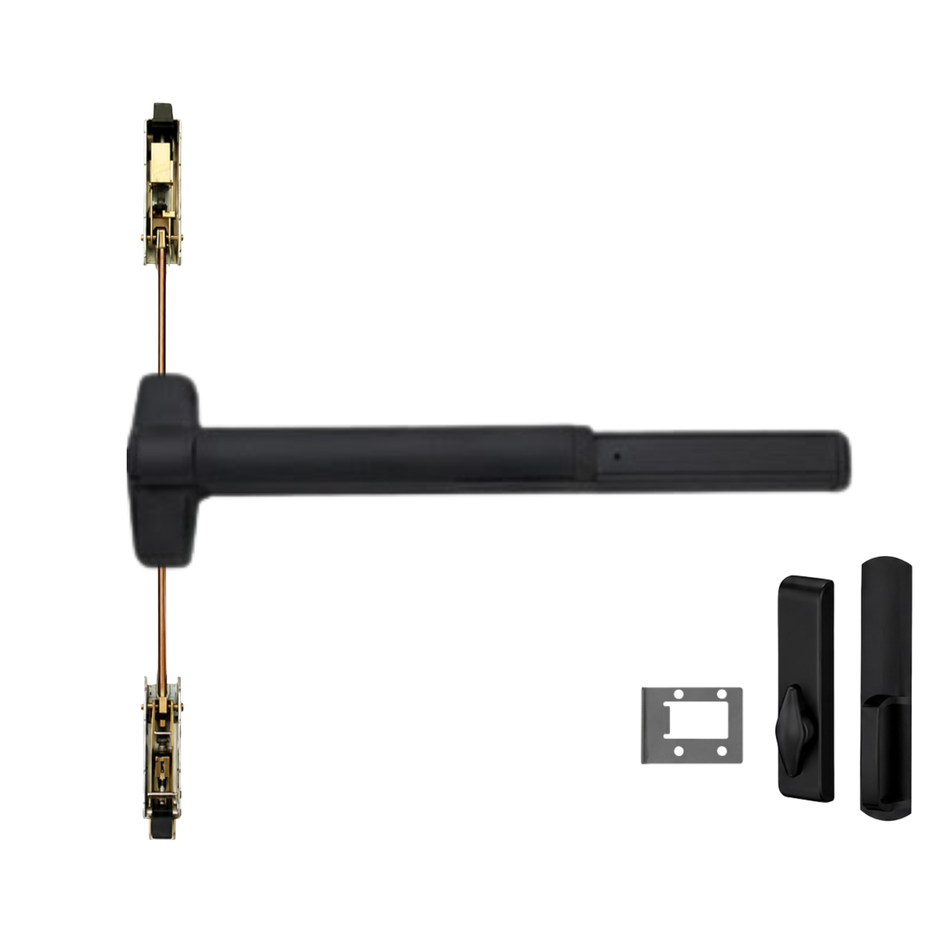 Von Duprin 9847WDC-TL-BE/9947WDC-TL-BE - Turn Lever, Blank Escutcheon Wood Door Concealed Vertical Rod Device