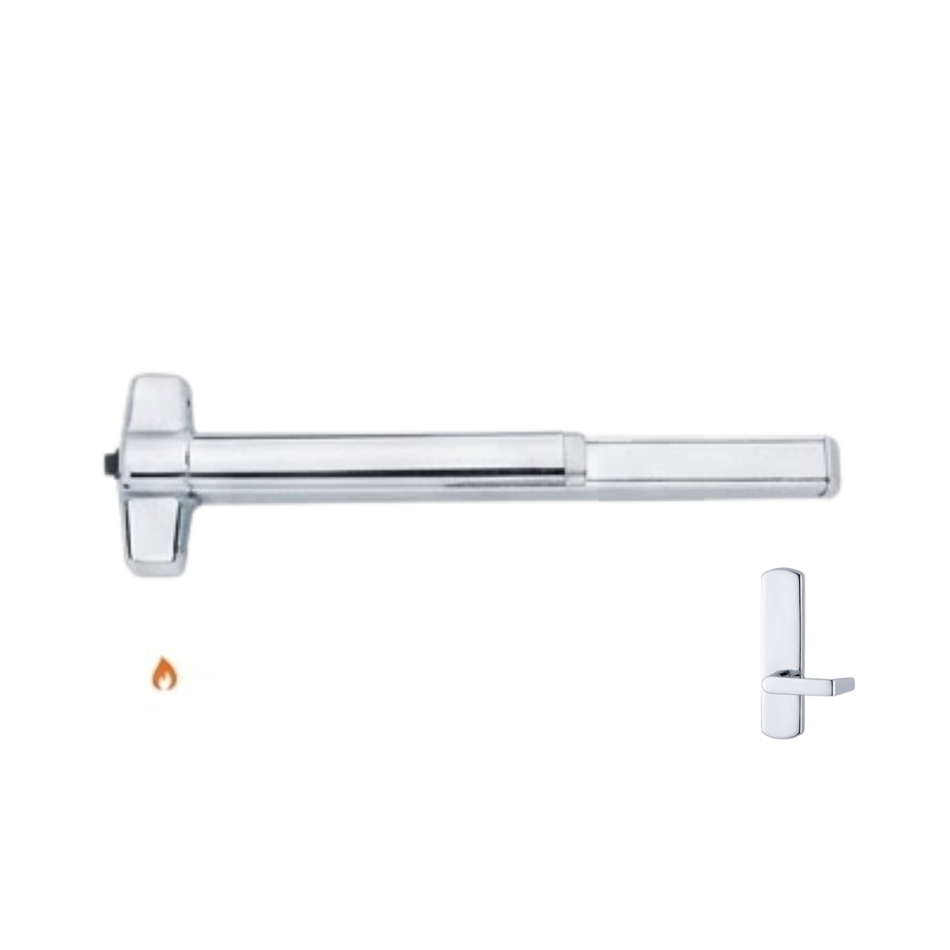 Von Duprin 98L-BE-F/99L-BE-F - Lever, Blank Escutcheon Rim Exit Device - Fire Rated
