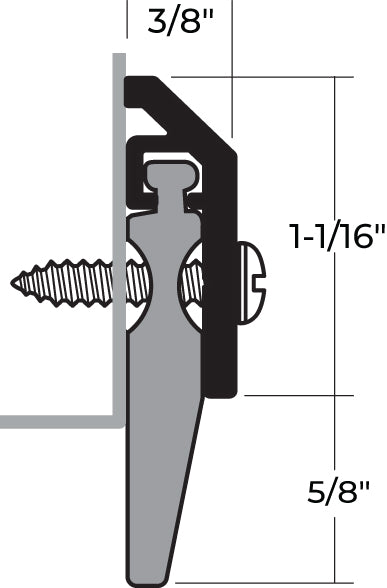 NGP 202N Neoprene Door Sweep