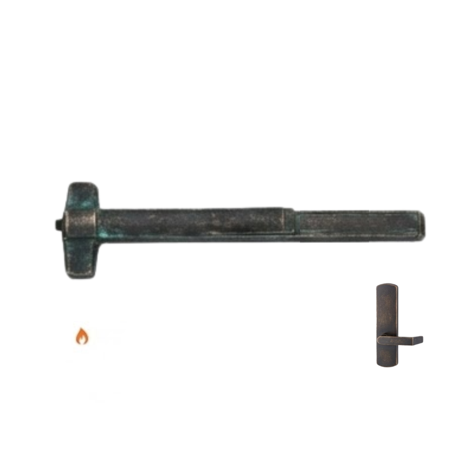Von Duprin 98L-BE-F/99L-BE-F - Lever, Blank Escutcheon Rim Exit Device - Fire Rated