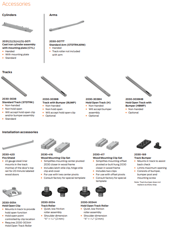 LCN 2030 Overhead Concealed Door Closer US Lock Supply
