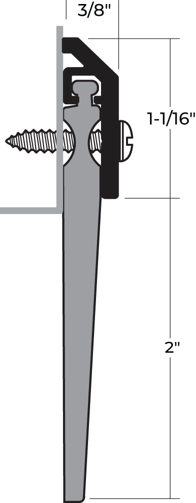 NGP 203N Neoprene Door Sweep