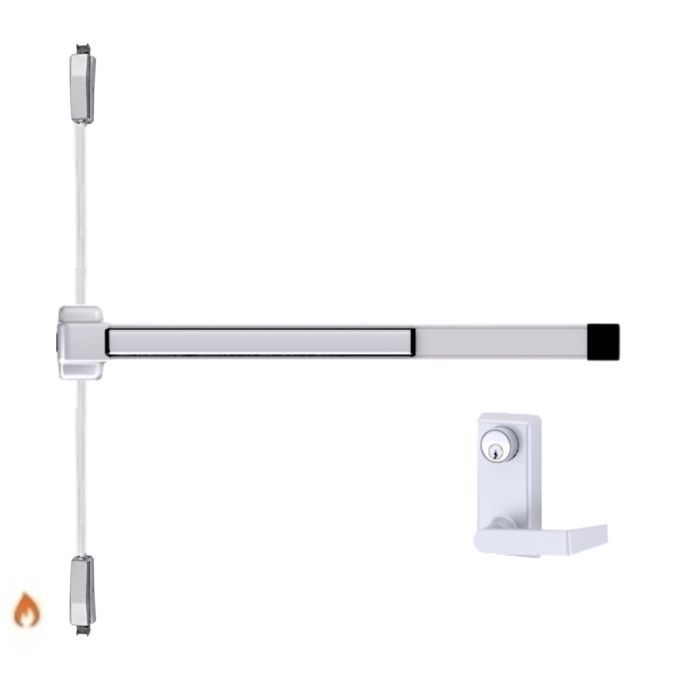 Von Duprin 2227L-F - Lever Surface Mounted Vertical Rod Device Von Duprin 22 Series - Fire Rated