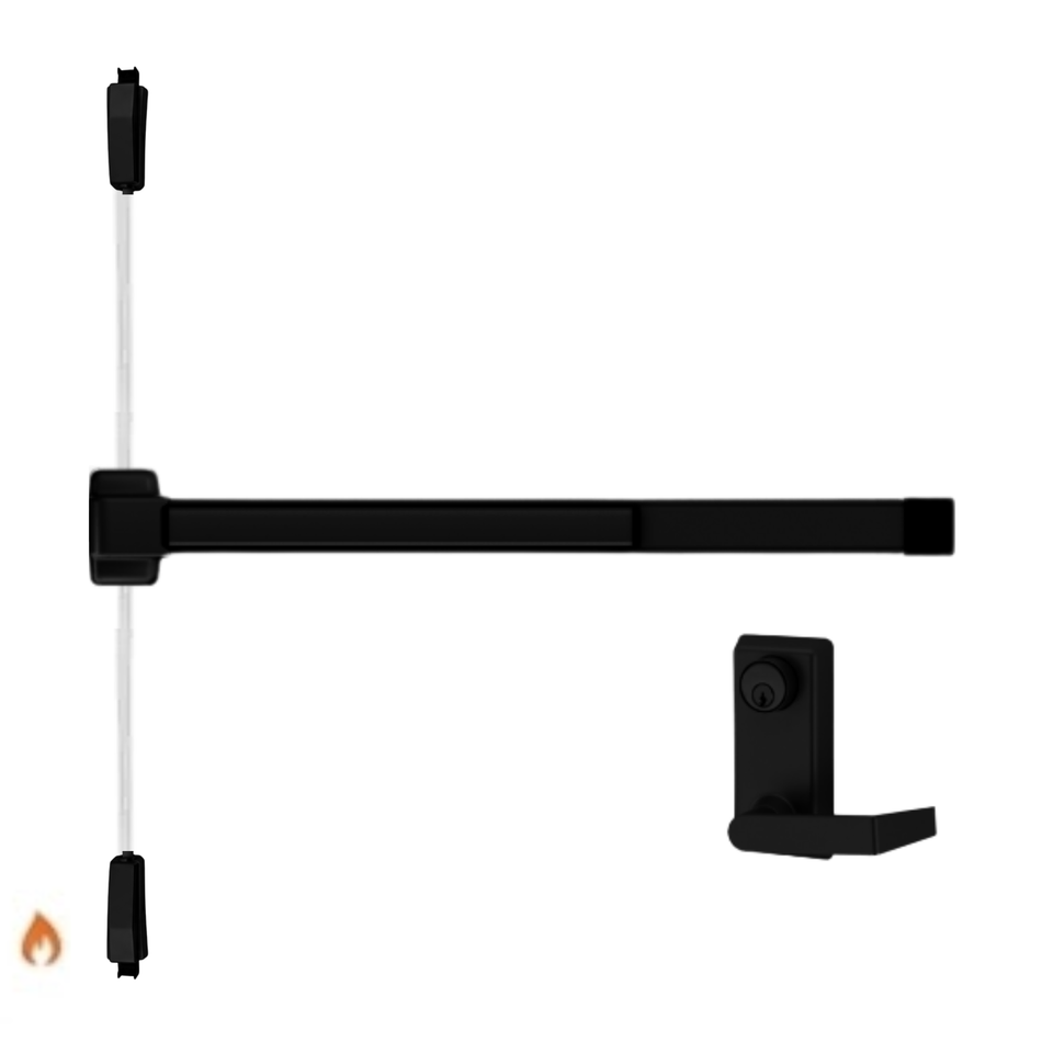 Von Duprin 2227L-F - Lever Surface Mounted Vertical Rod Device Von Duprin 22 Series - Fire Rated