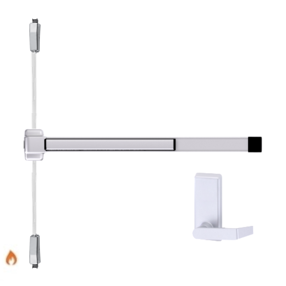 Von Duprin 2227L-BE-F- Lever, Blank Escutcheon Surface Mounted Vertical Rod Device Von Duprin 22 Series - Fire Rated