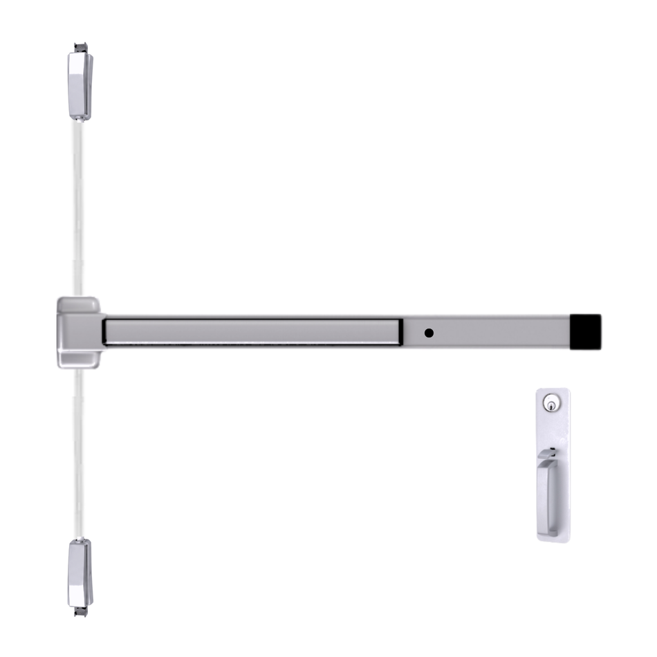 Von Duprin 2227TP - Thumbpiece Surface Mounted Vertical Rod Device Von Duprin 22 Series
