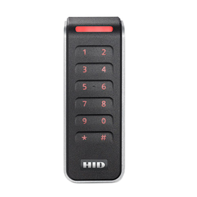 HID 20KNKS-00-000000 Narrow Stile, Signo Keypad Reader, 12 Key, Standard Profile/Credential, Pigtail, OSDP, 125khz, 13.56 MHz, 2.4 GHz, Prox, Bluetooth, 12VDC, UL, FCC, Black Body, Silver Trim