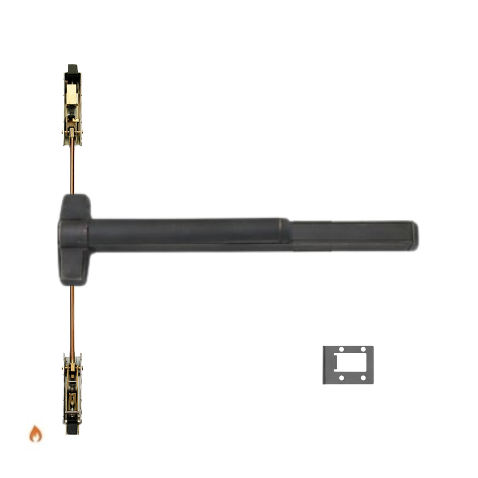 Von Duprin 9847WDC-EO-F/9947WDC-EO-F - Exit Only Wood Door Concealed Vertical Rod Device - Fire Rated