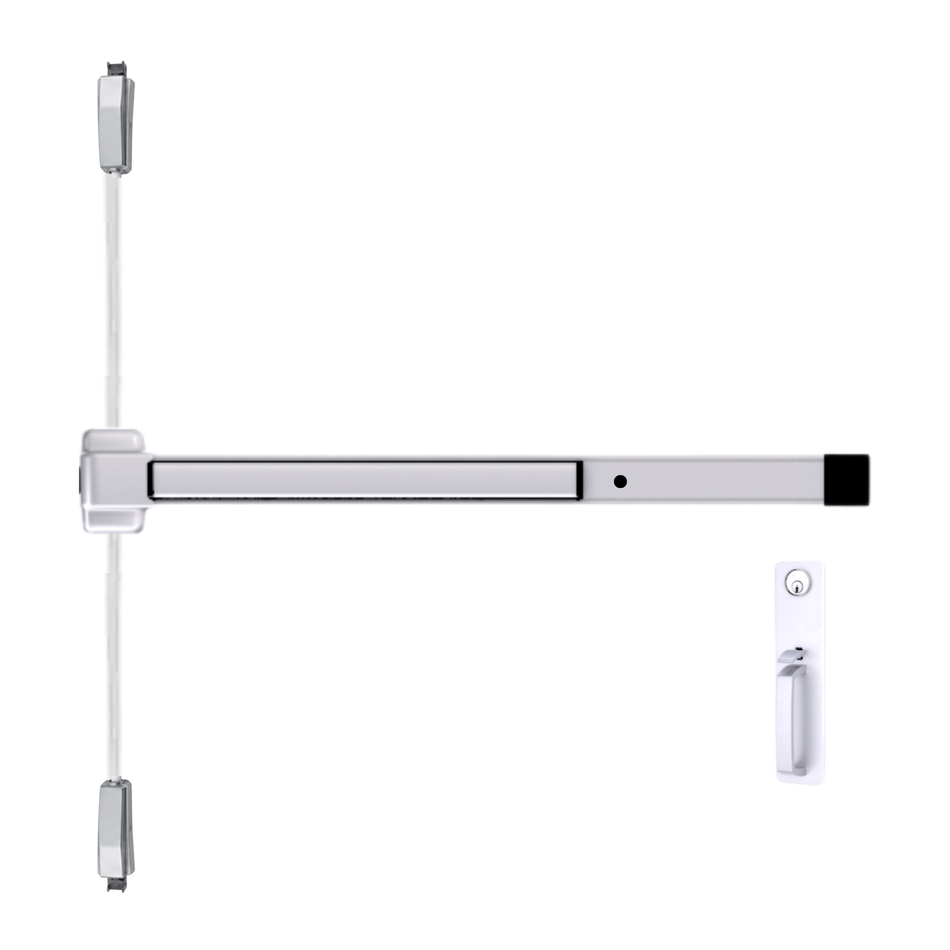Von Duprin 2227TP - Thumbpiece Surface Mounted Vertical Rod Device Von Duprin 22 Series