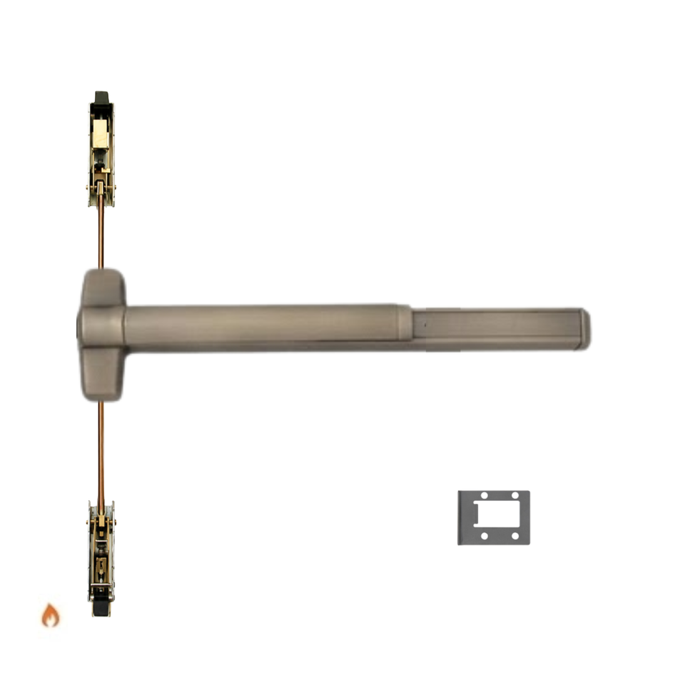Von Duprin 9847WDC-EO-F/9947WDC-EO-F - Exit Only Wood Door Concealed Vertical Rod Device - Fire Rated