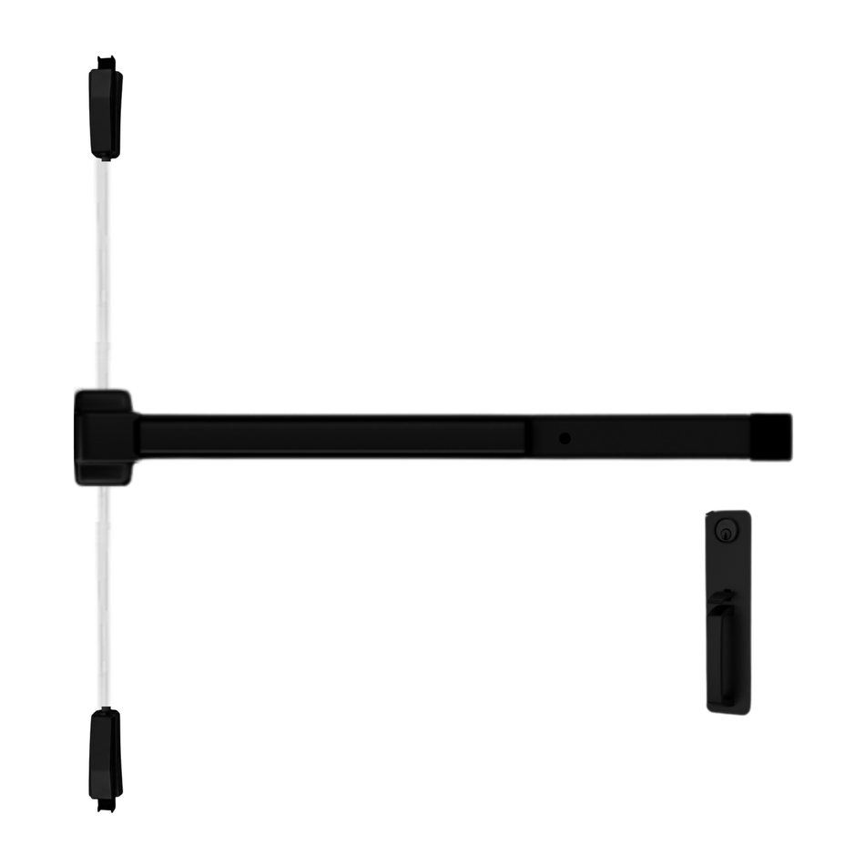 Von Duprin 2227TP - Thumbpiece Surface Mounted Vertical Rod Device Von Duprin 22 Series
