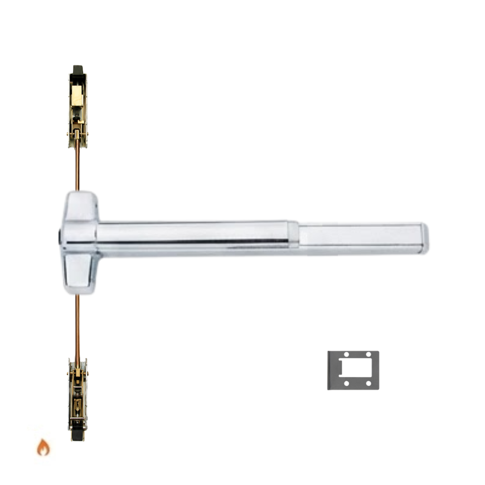 Von Duprin 9847WDC-EO-F/9947WDC-EO-F - Exit Only Wood Door Concealed Vertical Rod Device - Fire Rated